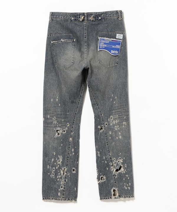 BEAMS（ビームス）DAIRIKU / Super Damage Draping Denim Pants
