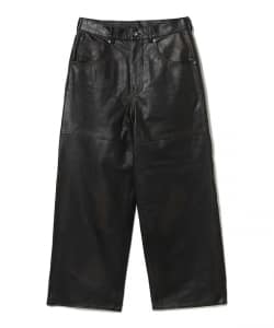 ▲FUTURE ARCHIVE / LEATHER BAGGY PANTS