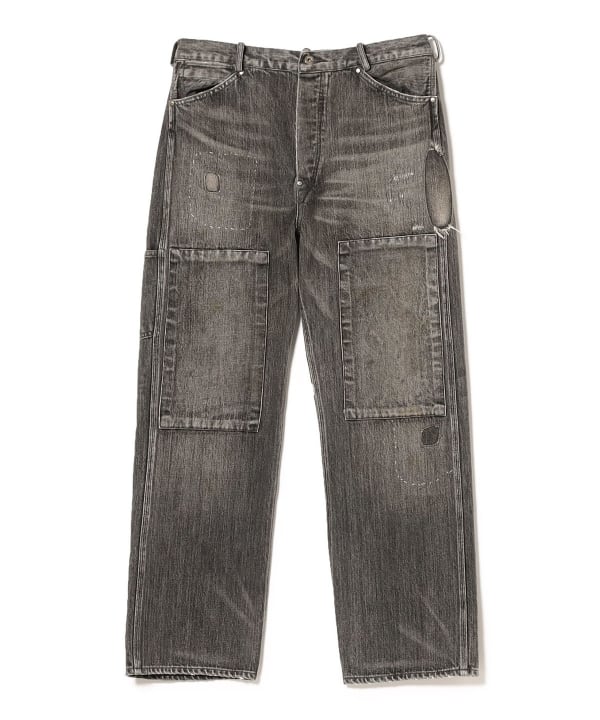 BEAMS（ビームス）BOW WOW / 30S BLACK DENIM PANTS REPAIRED