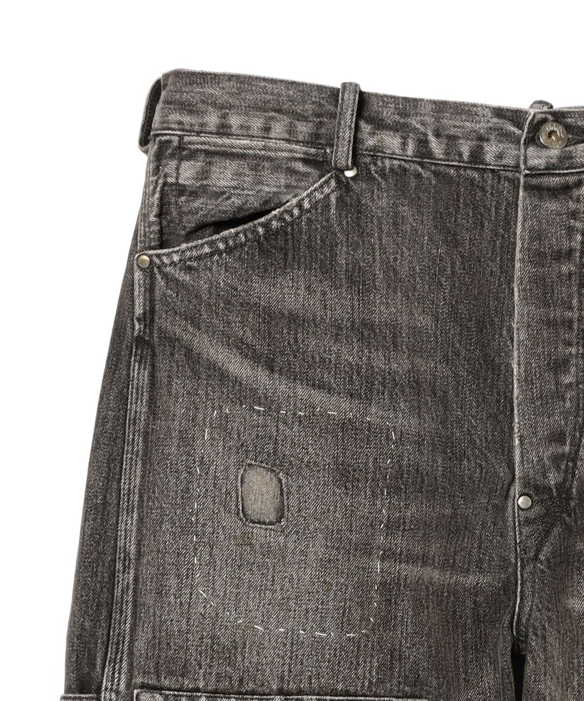 BEAMS（ビームス）BOW WOW / 30S BLACK DENIM PANTS REPAIRED