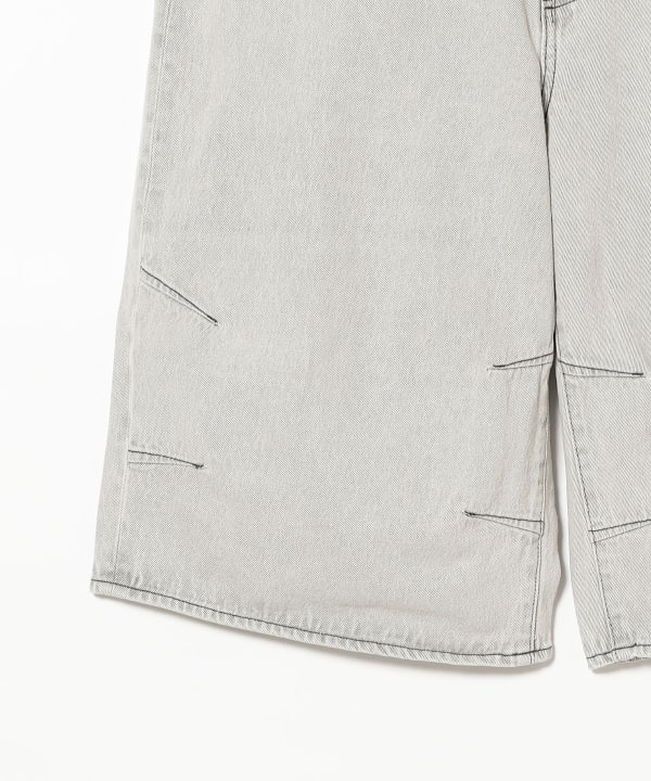 BEAMS 5 BEAMS pocket quarter-length wide denim (pants, denim