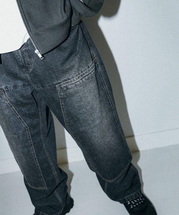 BEAMS（ビームス）【別注】NULL TOKYO / W KNEE DENIM PANTS（パンツ デニムパンツ）通販｜BEAMS