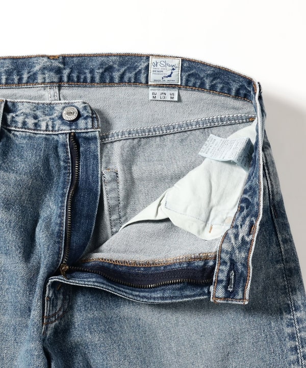 【BEAMS別注】orSlow 101 DAD'S FIT DENIM ブルー BEAMS（ビームス）orSlow / 101 DAD'S FIT DENIM PANTS（パンツ デニム