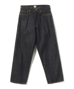 GOLD / RECYCLED WASTE SUVIN COTTON YARN 11oz. DENIM 5POCKET PANTS