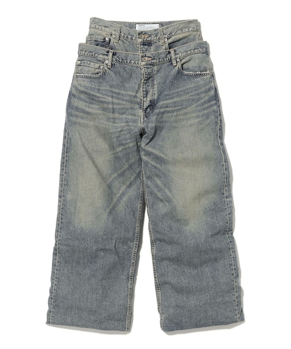 BEAMS（ビームス）DAIRIKU / Docking Wide＆Straight Denim Pants