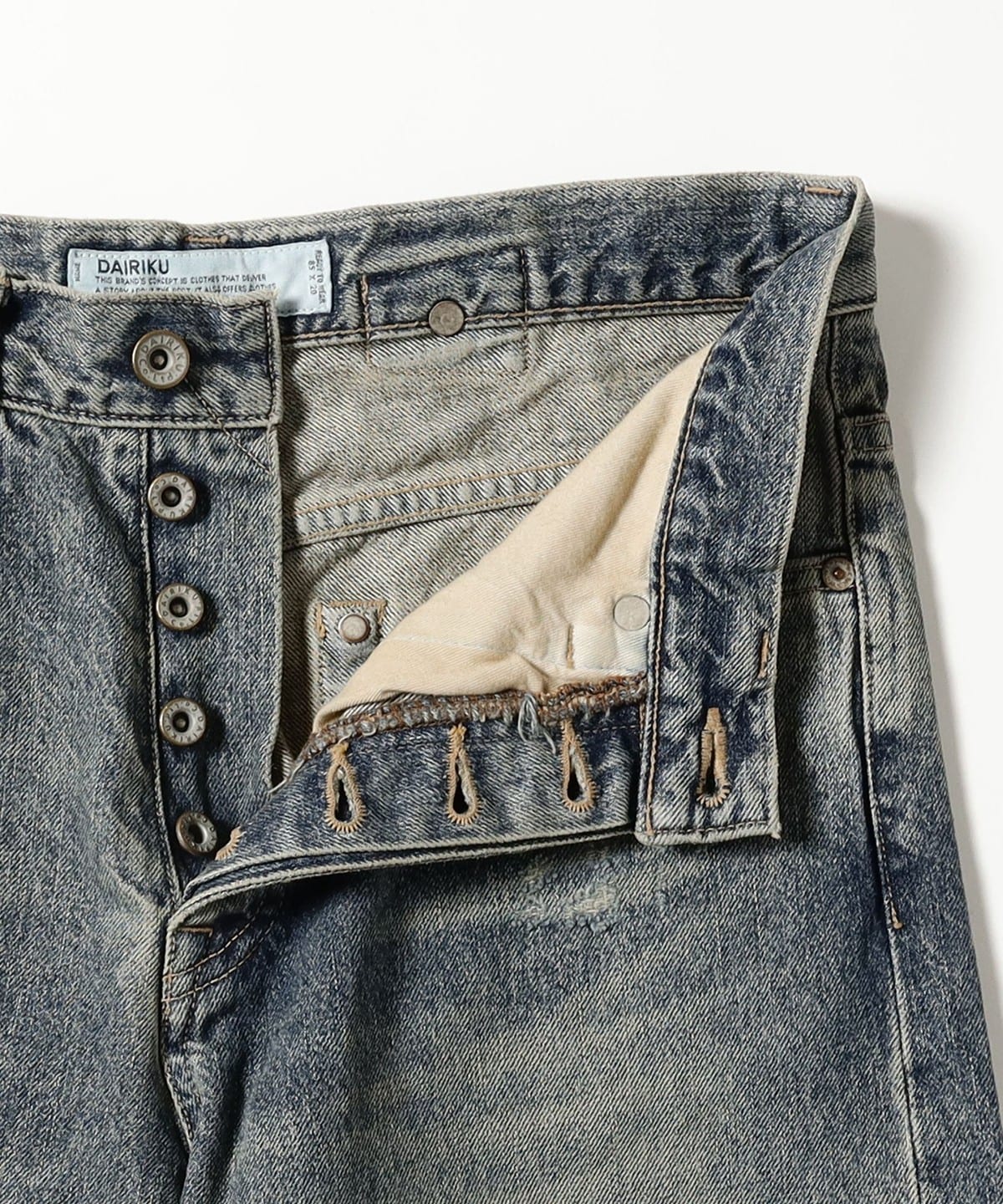 BEAMS（ビームス）DAIRIKU / Damage Straight Denim Pants（パンツ