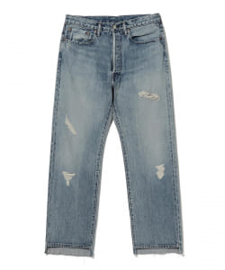 ▲UNUSED / DAMAGE BLEACH DENIM UW1046