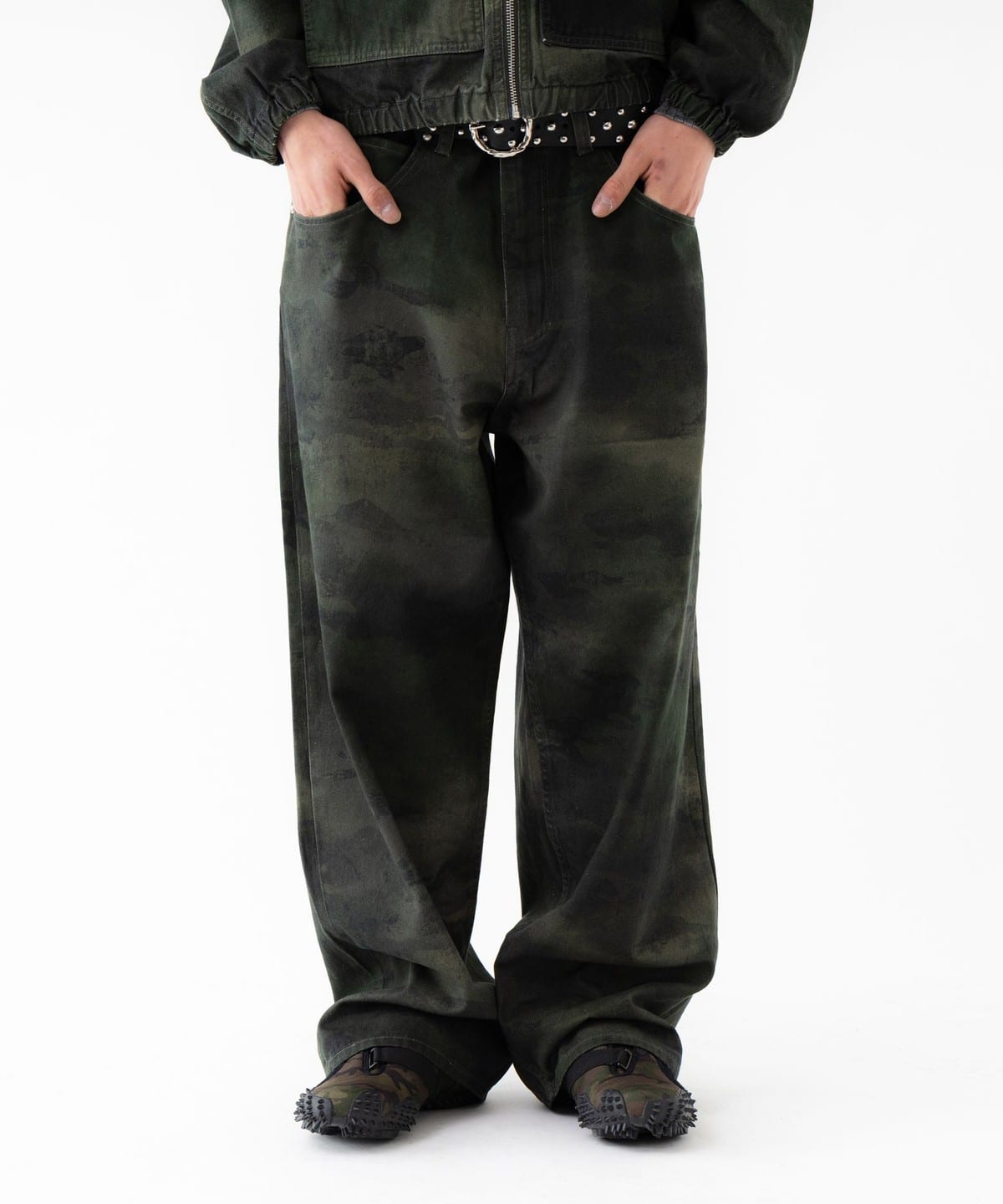 FUTURE ARCHIVE / フェード カモ パンツ パンツ MEN OLIVE S FUTURE ARCHIVE / フェード カモ パンツ パンツ MEN OLIVE S