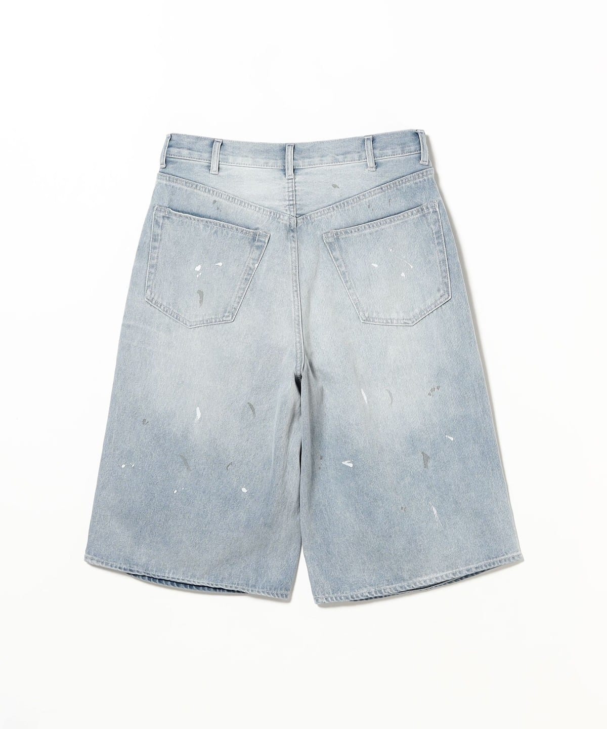 BEAMS（ビームス）【10/1再値下げ】Wide Paint Denim Three Quarters 