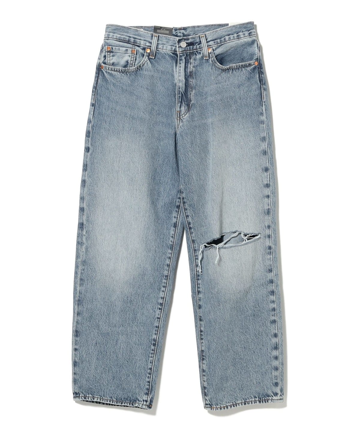 新品同様 ビアズリー インディゴデニムバギー デザインボタン ワイド 定価3万 MINEDENIM - Giant Buggy Denim 5poket （USD） / ジャイアント バギー