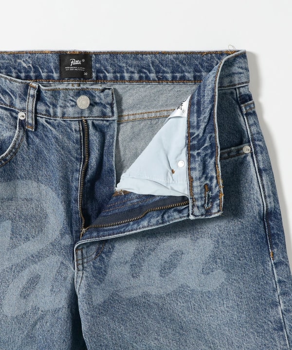 PATTA / Laserprint Whiskers Denim Pants