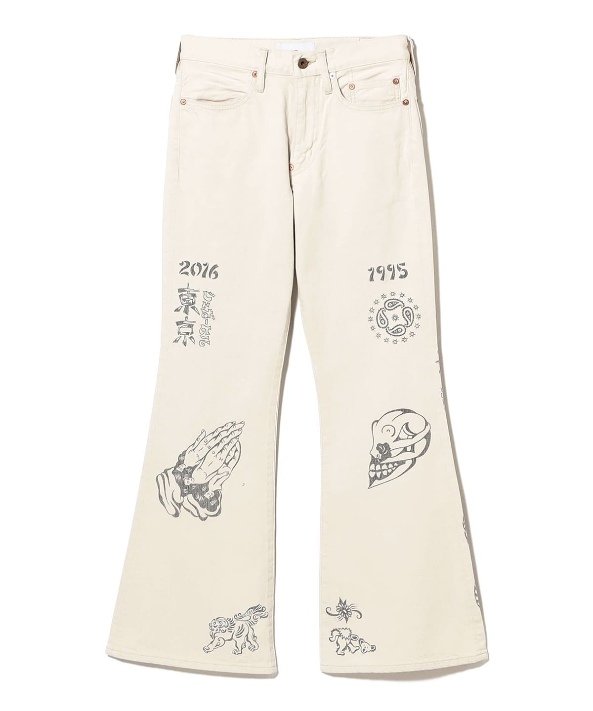 BEAMS（ビームス）SUGARHILL / TATTOO FLASH PRINT MODERN DENIM