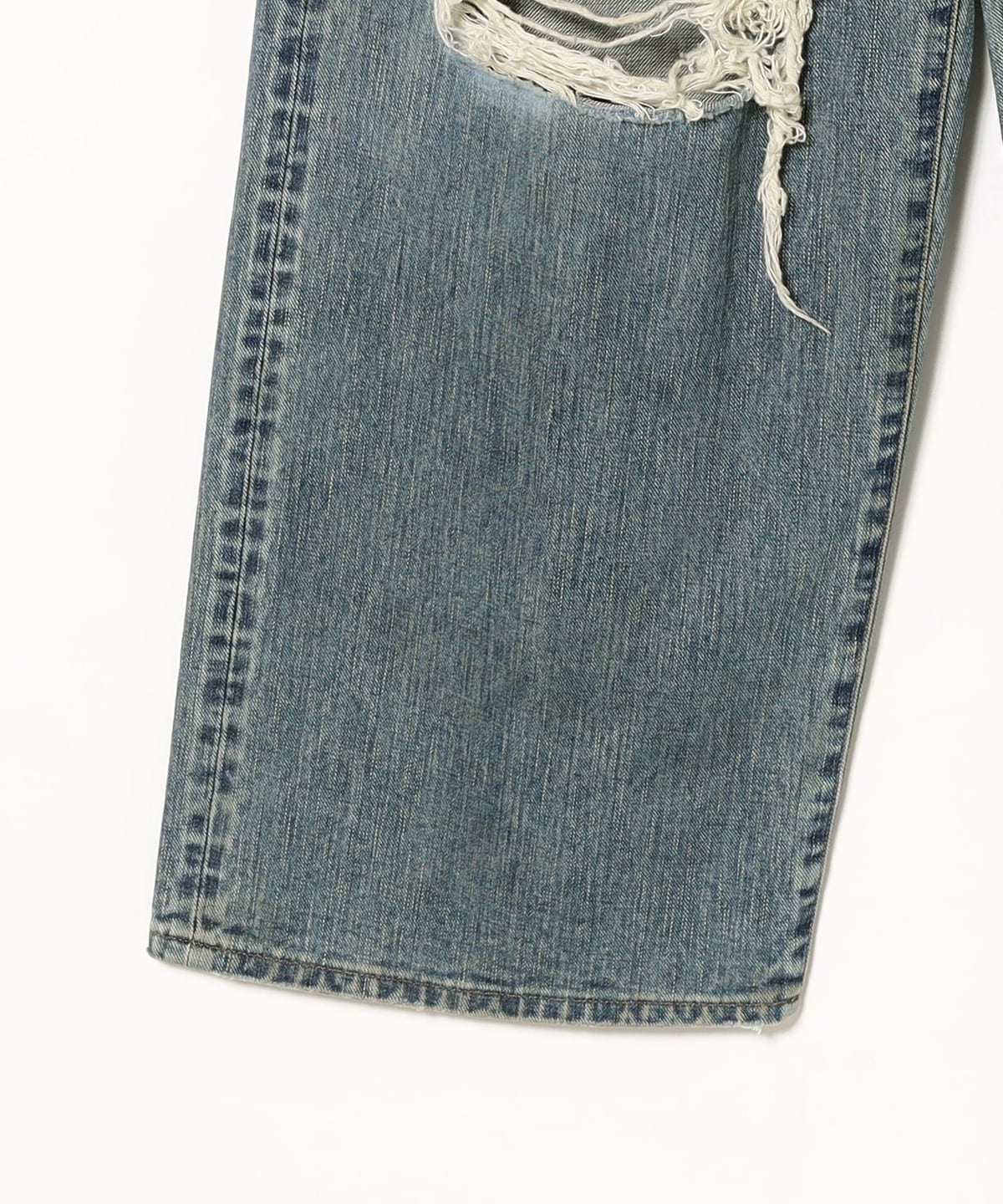 BEAMS（ビームス）SUGARHILL / DESTRESSED MODERN DENIM WIDE CUT