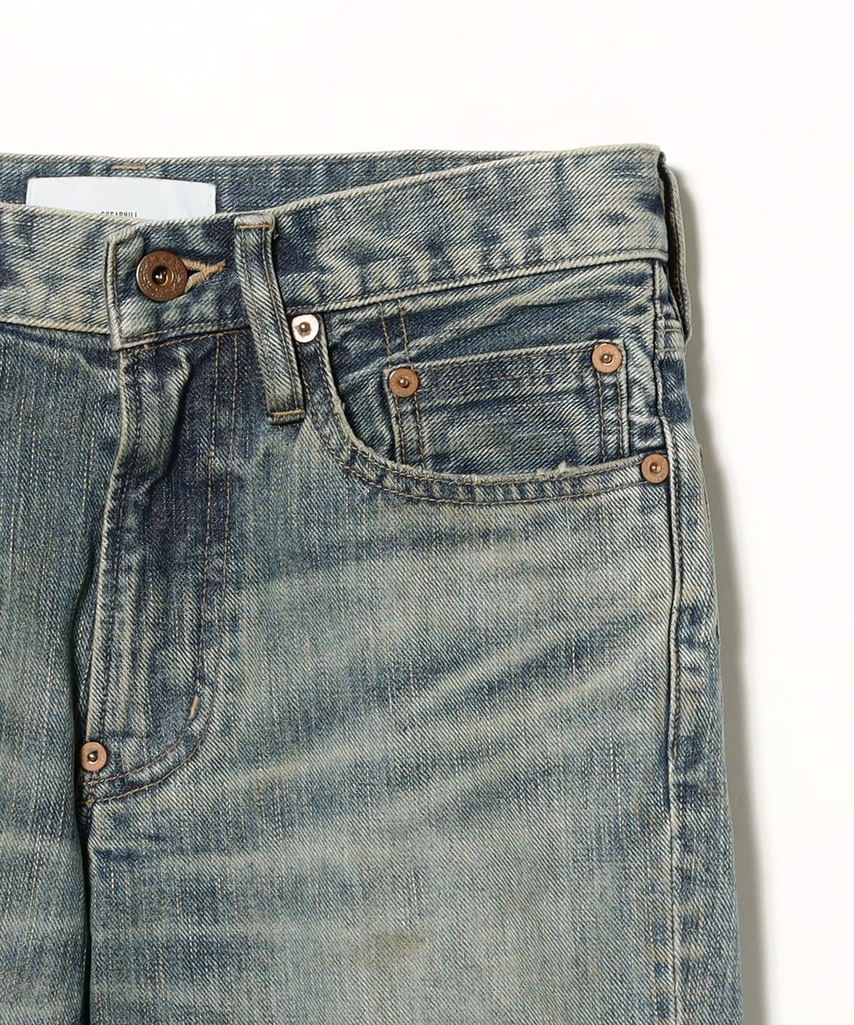 BEAMS（ビームス）SUGARHILL / DESTRESSED MODERN DENIM FLARED CUT