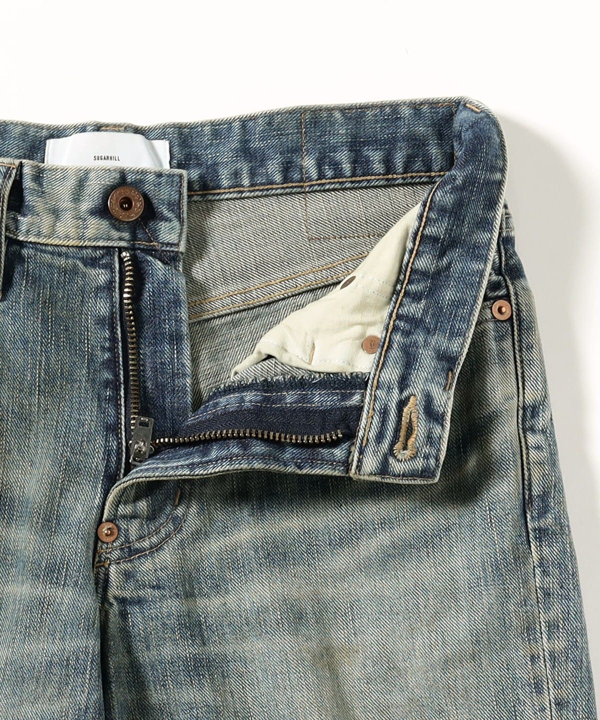 BEAMS（ビームス）SUGARHILL / DESTRESSED MODERN DENIM FLARED CUT