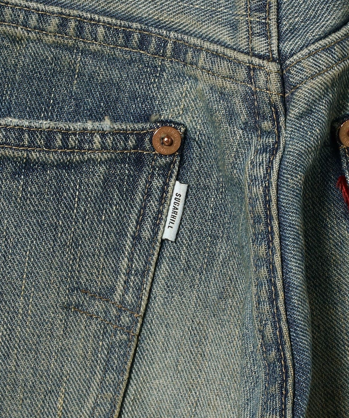 BEAMS（ビームス）SUGARHILL / DESTRESSED MODERN DENIM FLARED CUT 