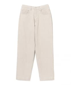 AURALEE / FADED HARD TWIST BROWN DENIM WIDE PANTS