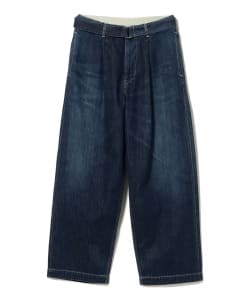 Graphpaper / Selvage Denim Belted Pants -DARK FADE-