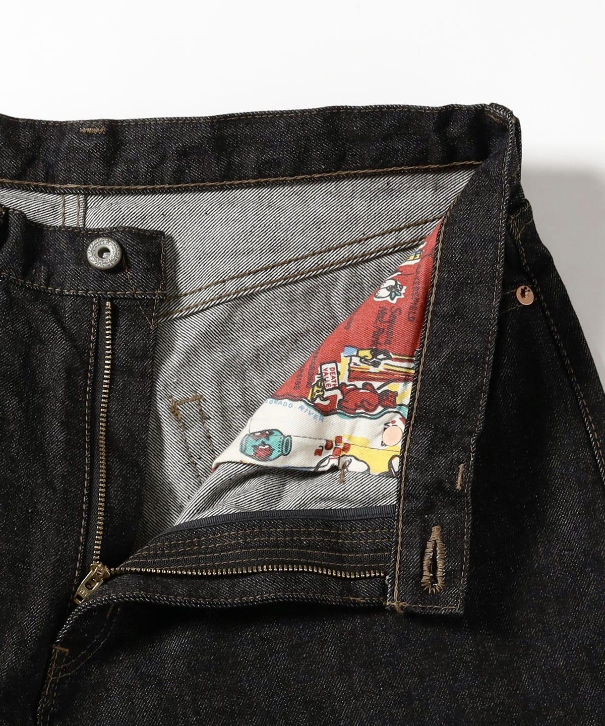 BEAMS（ビームス）Sanca / Black Tapered 5-Pocket Denim Pants
