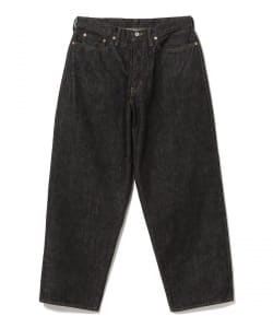 Sanca / Black Tapered 5-Pocket Denim Pants