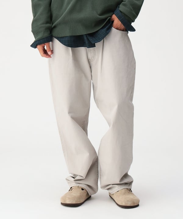 テーパード  ツイルパンツ Model：179cm Size：L
