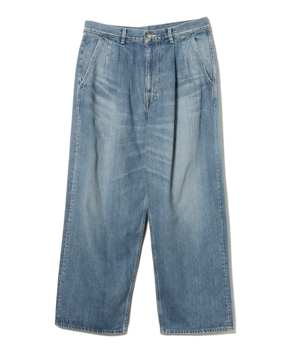 Graphpaper / Selvage Denim Two Tuck Pants -LIGHT FADE-