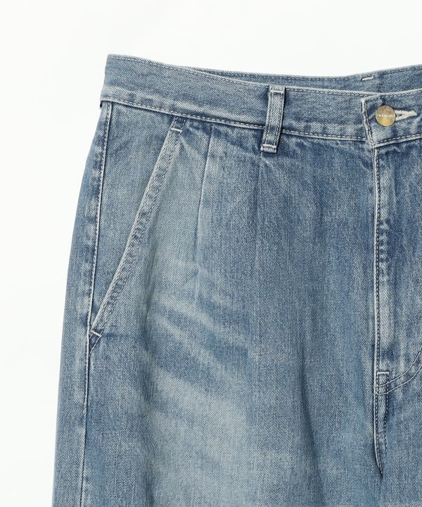 Graphpaper / Selvage Denim Two Tuck Pants -LIGHT FADE-