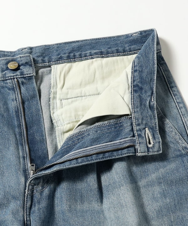 Graphpaper / Selvage Denim Two Tuck Pants -LIGHT FADE-