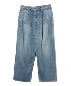 Graphpaper / Selvage Denim Two Tuck Pants -LIGHT FADE-