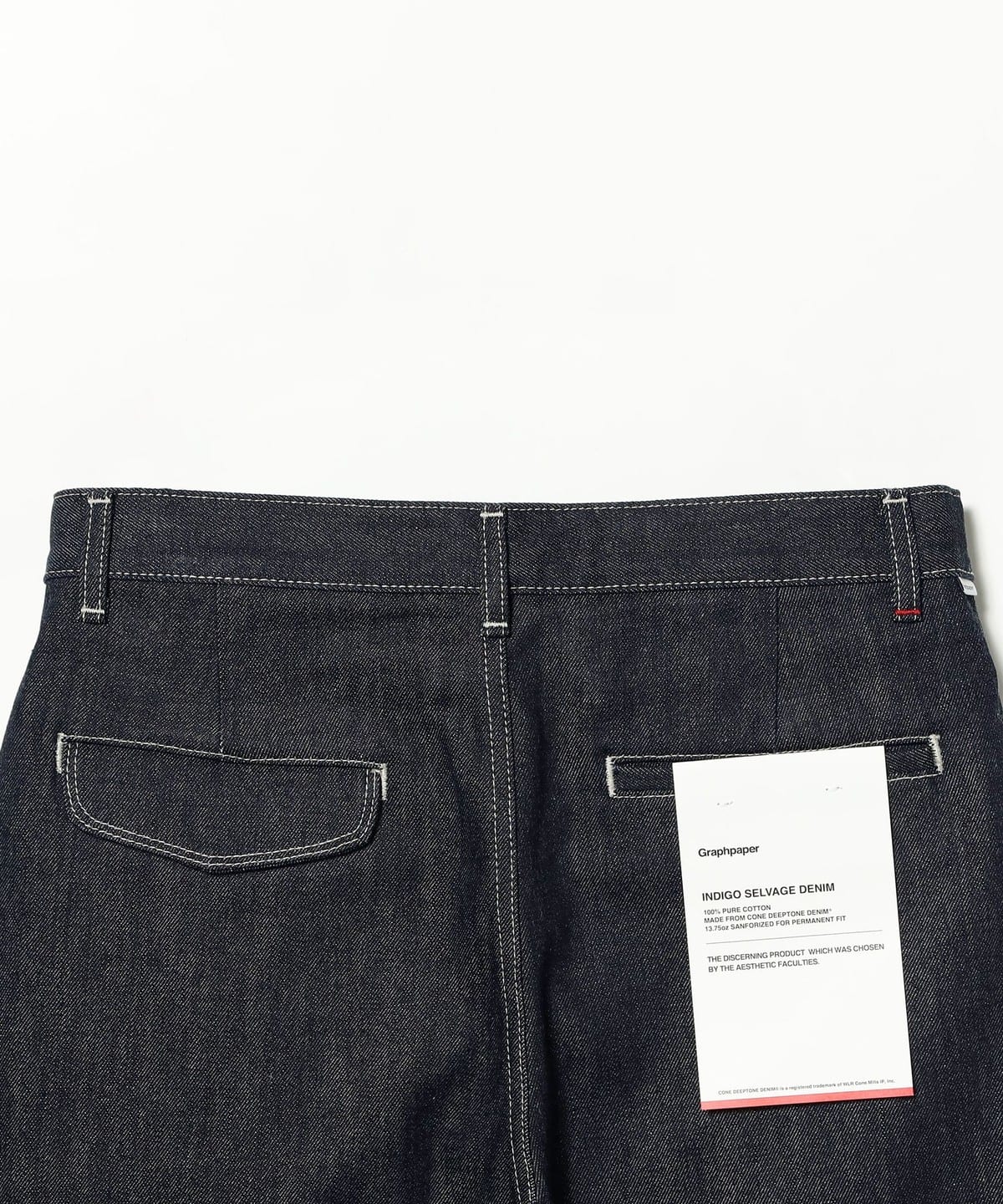 Graphpaper / 赤耳丹寧 雙褶長褲