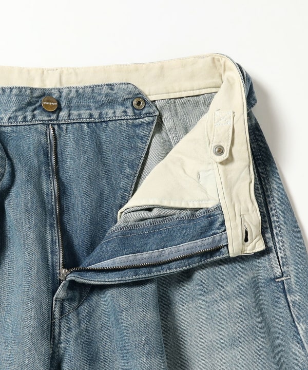 Graphpaper / Selvage Denim Belted Pants -LIGHT FADE-