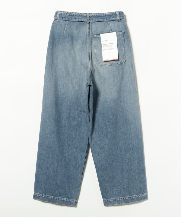 Graphpaper / Selvage Denim Belted Pants -LIGHT FADE-