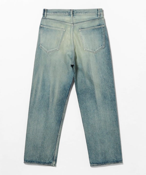 AURALEE / SELVEDGE FADED HEAVY DENIM WIDE PANTS