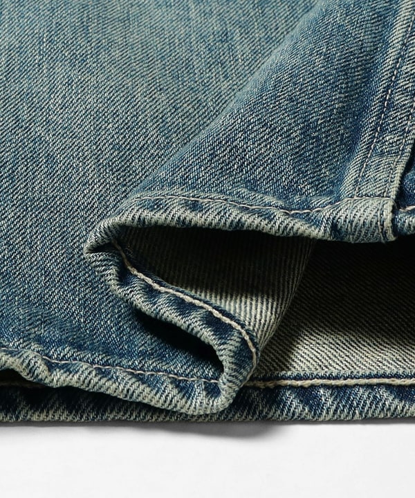 AURALEE / SELVEDGE FADED HEAVY DENIM WIDE PANTS