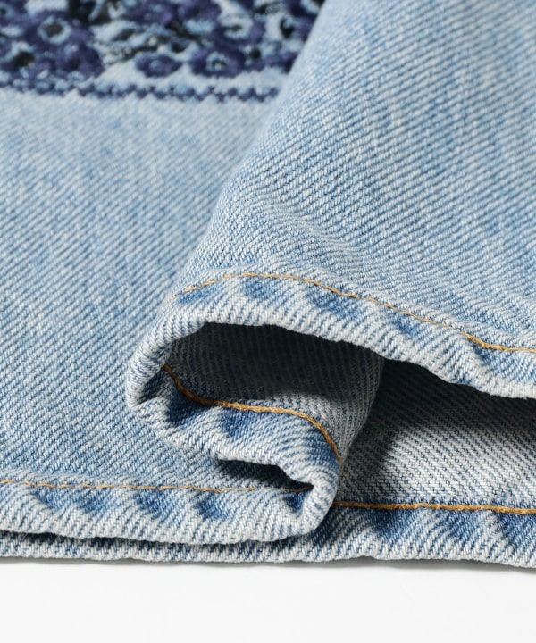 NOMARHYTHM TEXTILE / Bandana Embroidery Denim Pants