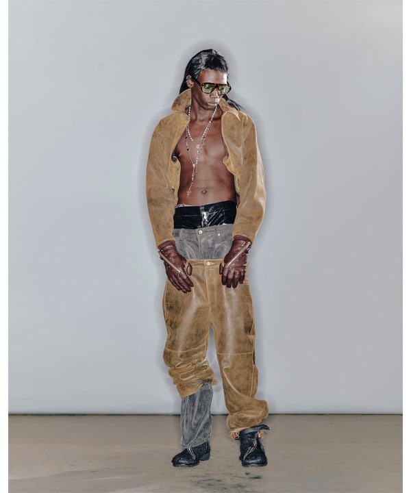 FUTURE ARCHIVE / LEATHER PANTS