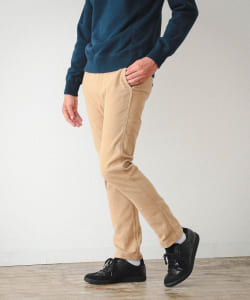 ▲BEAMS / モールスキン ストレッチ テーパード パンツ