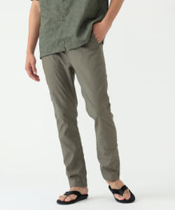 ▲BEAMS / リネンミックス ストレッチ テーパード パンツ