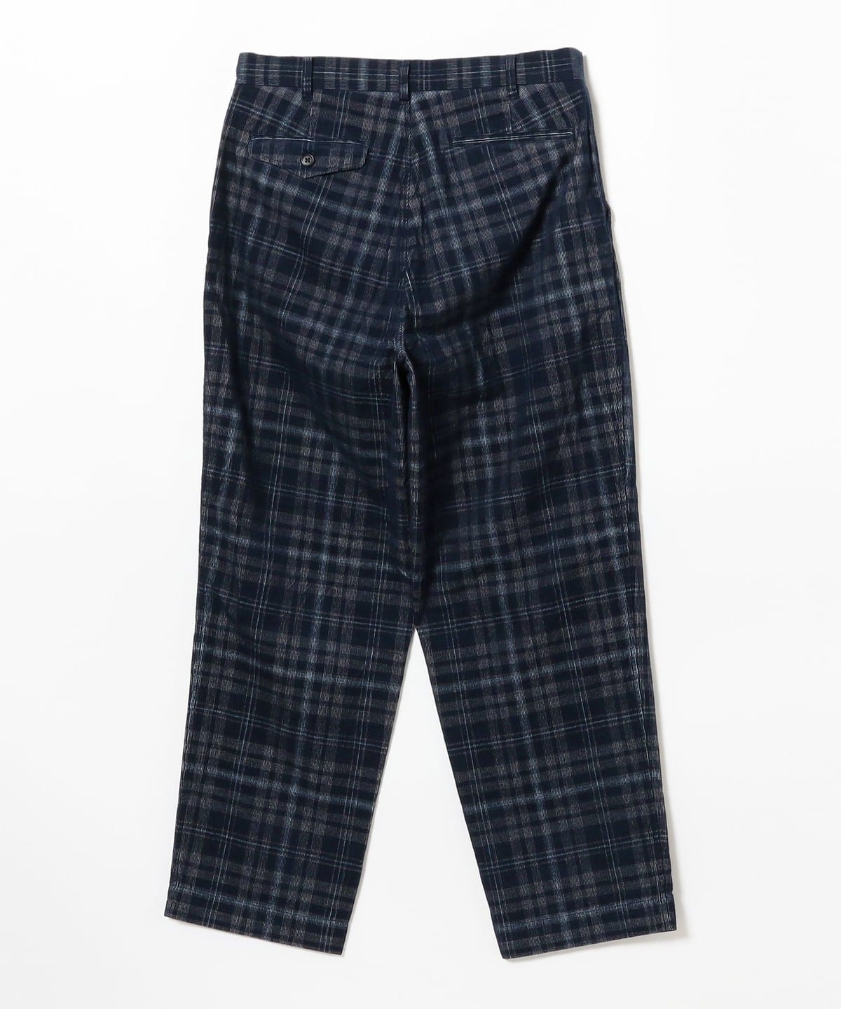 BEAMS BEAMS / Black Watch Corduroy 2 Pleated Pants (BEAMS