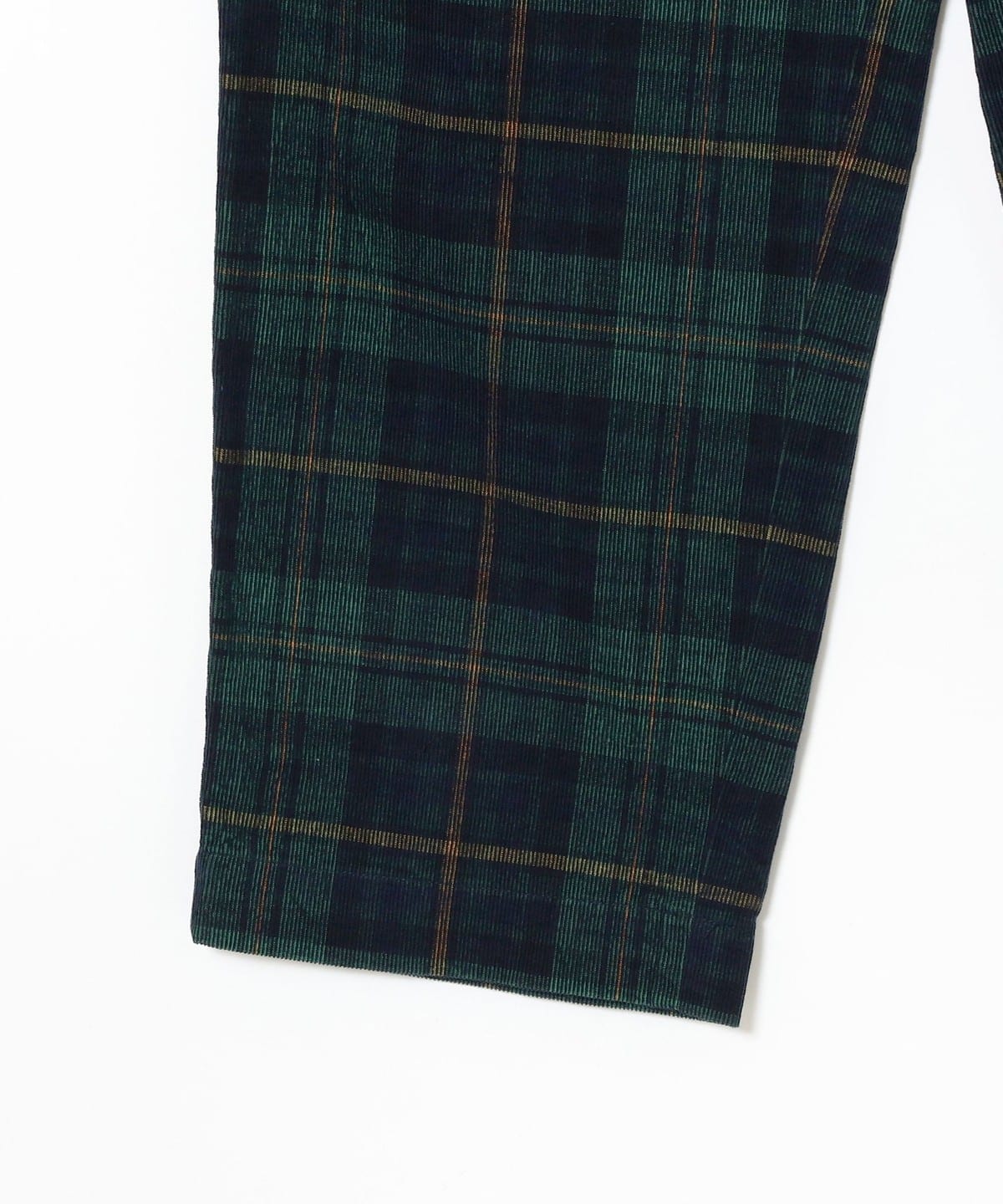 beams コーデュロイ　ブラックウォッチ　パンツ BEAMS（ビームス）ブラックウォッチ コーデュロイ 2プリーツ