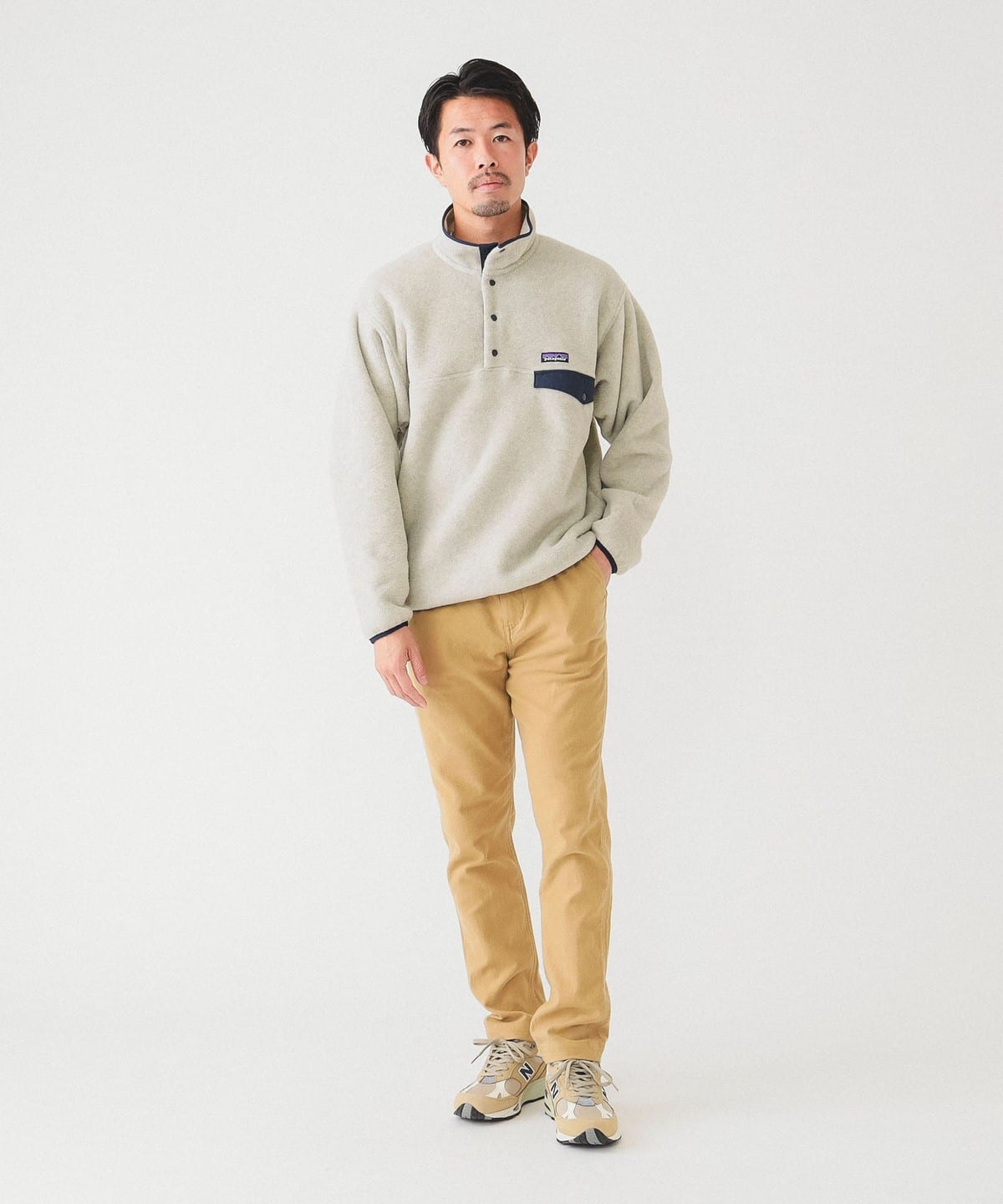 BEIGE】BEAMS / モールスキン ストレッチ テーパード パンツ | www