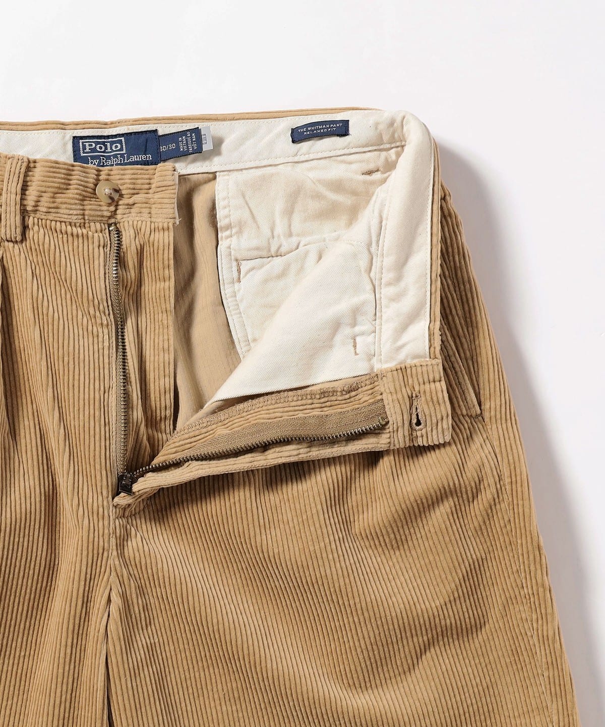 BEAMS（ビームス）POLO RALPH LAUREN / 2 Pleats Cord Pants 250 BEIGE/KHAKI（パンツ  カジュアルパンツ）通販｜BEAMS