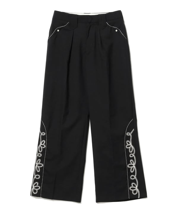DAIRIKU / Embroidery Western Wide Slacks