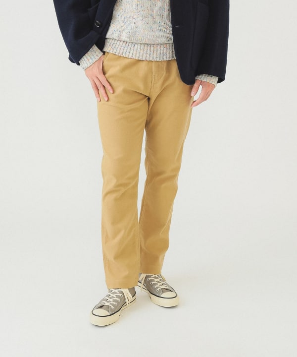 BEAMS（ビームス）モールスキン ストレッチ テーパードパンツ