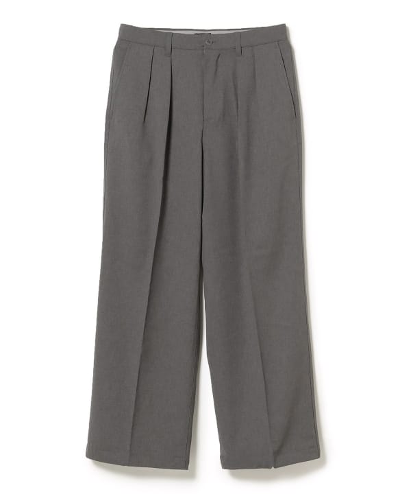 BEAMS 2 Pleat Wide Slacks (Pants BEAMS Casual Pants) for