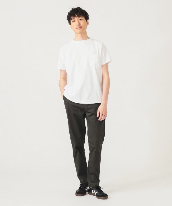 BEAMS（ビームス）スリムフィット コットンピケ ストレッチ テーパード