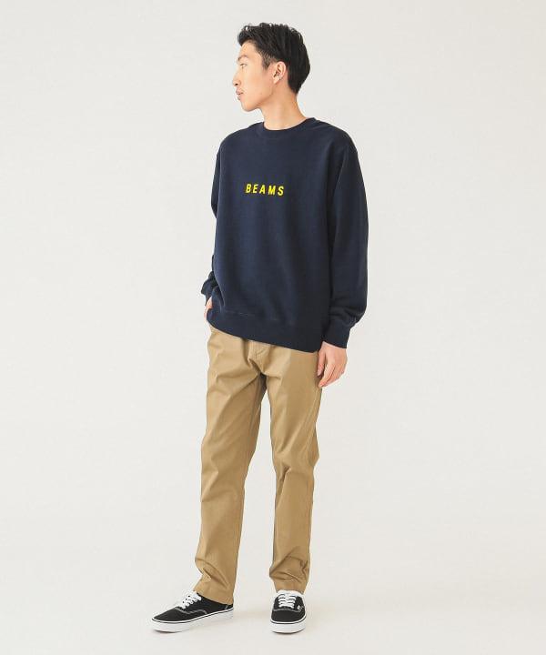 BEAMS(ビームス)コットンピケ ストレッチ テーパード パンツ BEAMS(ビームス)コットンピケ ストレッチ テーパード パンツ