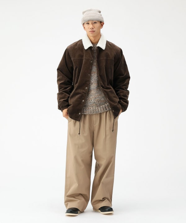 BEAMS（ビームス）ワイドストレート 2プリーツ チノ パンツ（パンツ