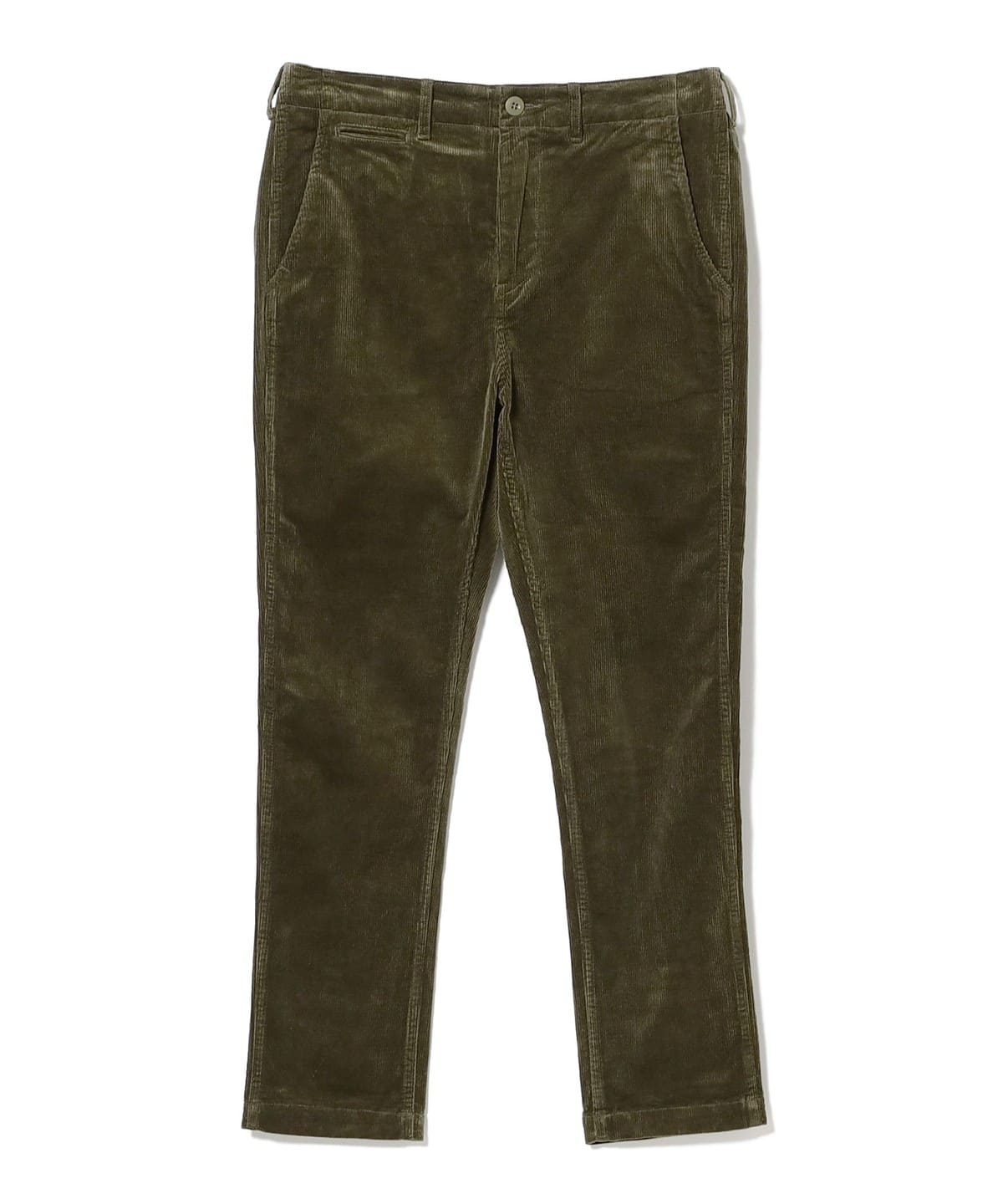 ストレッチテーパード コーデュロイ パンツ MEN OLIVE L ストレッチテーパード コーデュロイ パンツ MEN OLIVE L