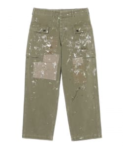 BOW BOW / PAINT STAINED USMC P-44 HBT TROUSERS